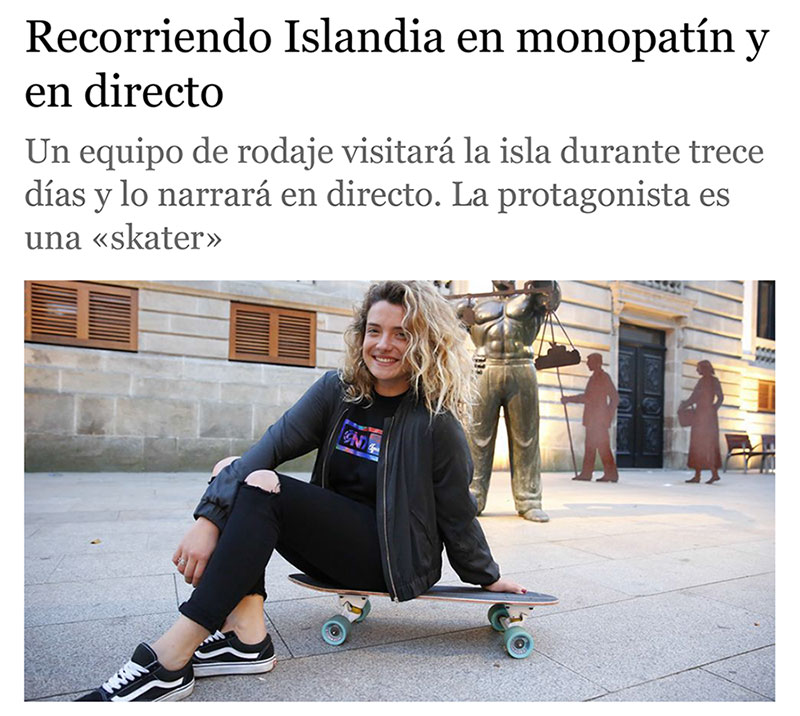 Islandia en Monopatin
