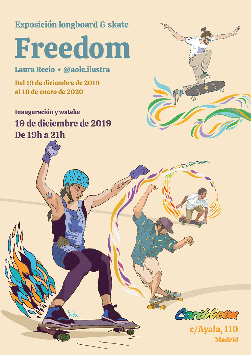 Cartel Freedom exposicion de Laura Recio en Caribbean