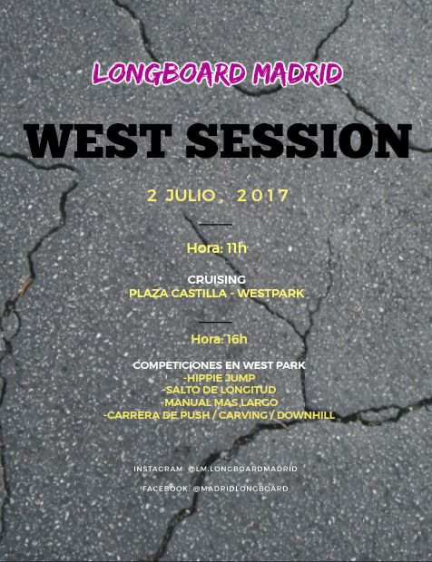 40sk8 West Session Longboard Madrid