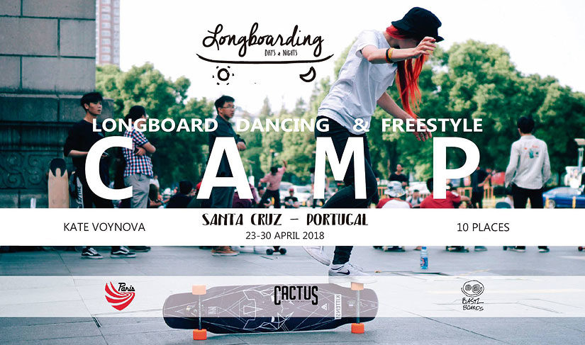Longboard Camp con Kate Voynova en Portugal