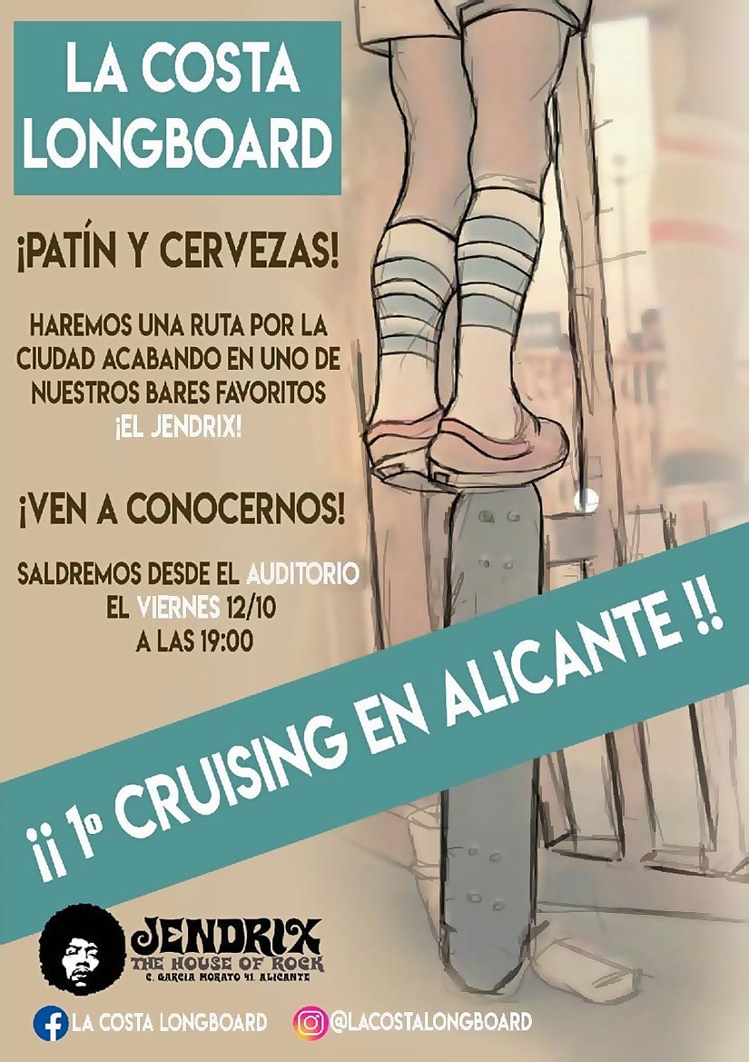 Cruising Alicante La Costa Longboard