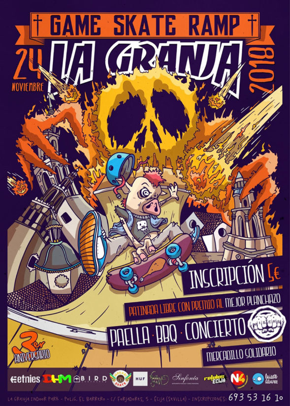 3 Aniversario La Granja Indoor Park Game Skate Ramp