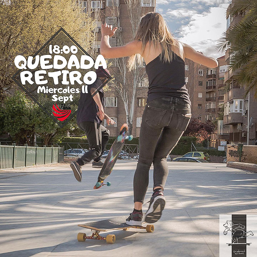 Quedada en el Retiro por Longboard Madrid