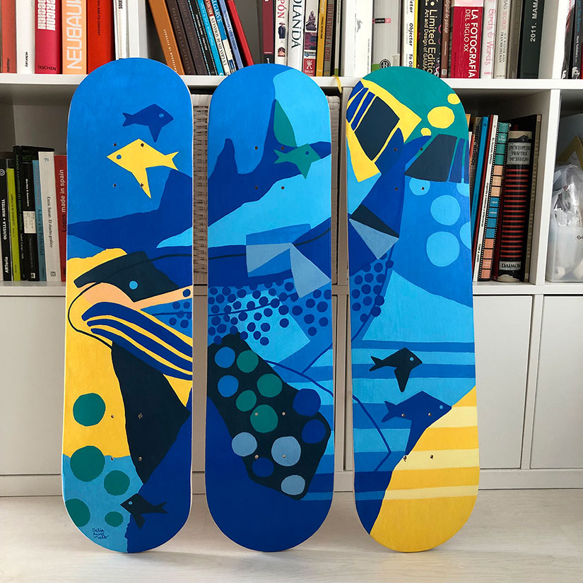 Skate or illustrate-Exposicion de Delia Ruiz Malo en State